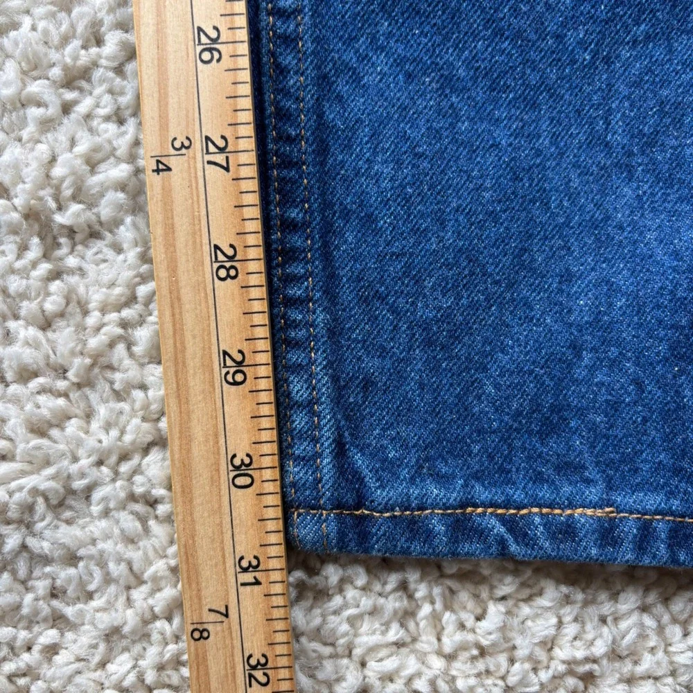 Vtg Levi's Mens Jeans 505 Regular Fit Straight Leg W36 L32 Blue Orange Tab Y2K
